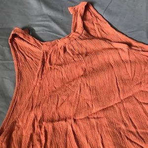 Cute orange sleeveless top